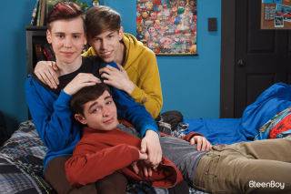 Three twinks are definitely a charm with grayson lang devin lewi on superpornstar.com